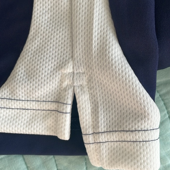 Under Armour Heat Gear mens loose fit navy and white s/s polo shirt NWT - Picture 13 of 14